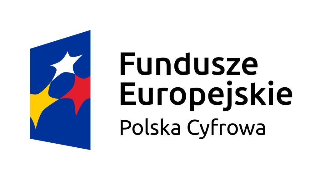 logotyp Funduszy Europejskich Polska Cyfrowa